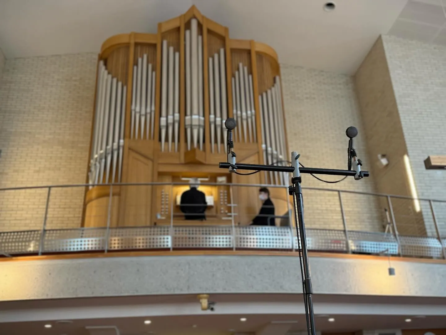 パイプオルガンも録ります。