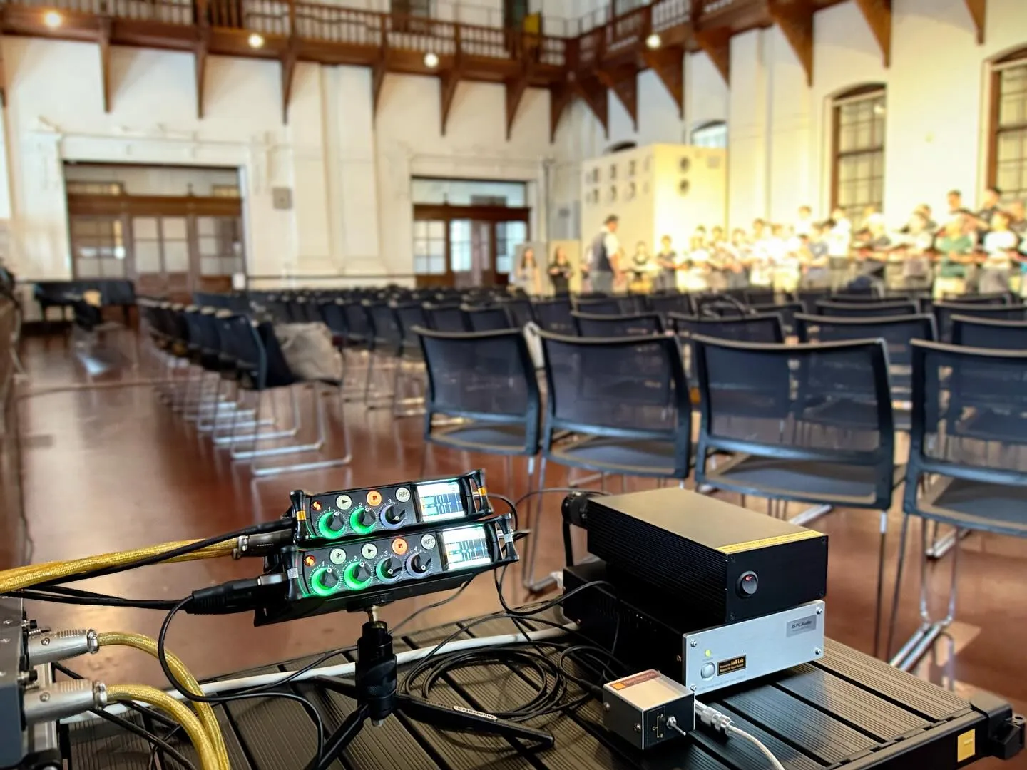 アカペラコーラスのコンサート収録に